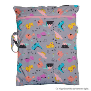 BOLSA IMPERMEABLE ESTAMPADA CHICA PARA PAÑALERA