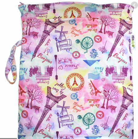 BOLSA IMPERMEABLE ESTAMPADA CHICA PARA PAÑALERA