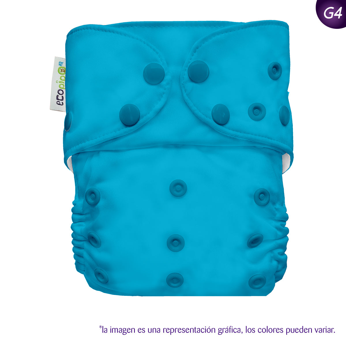 Pañal Unitalla G4 Aqua Broches