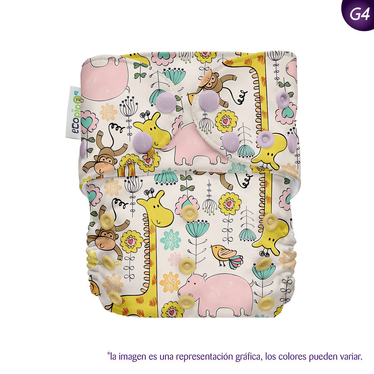 Pañal Unitalla 4G Broches Safari