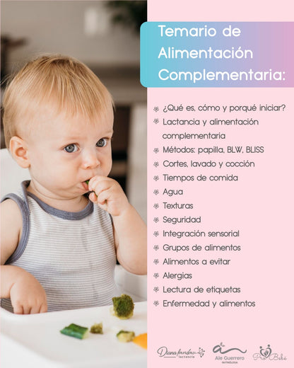 Alimentación Complementaria y Primeros Auxilios en la Alimentación